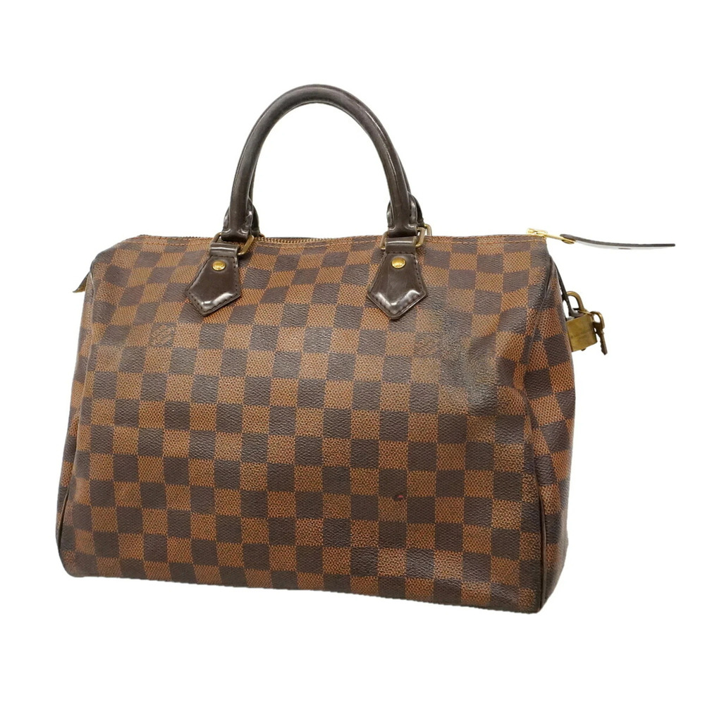 Louis Vuitton Damier Speedy 30 Handbag N41364 Ebene Women's OP011801